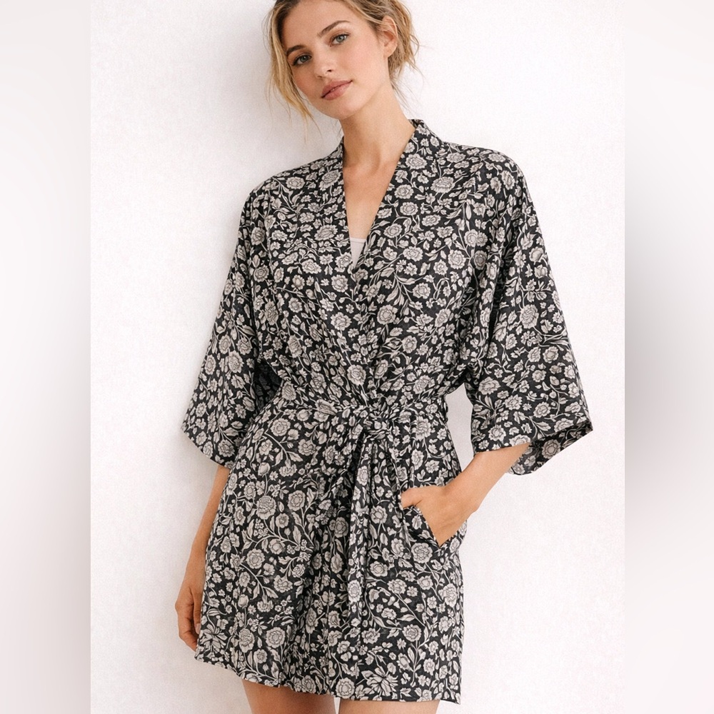 Vintage French Maid Patterned Robe